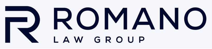 Romano Law Group logo light blue